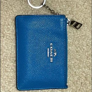 Coach card holder keychain.